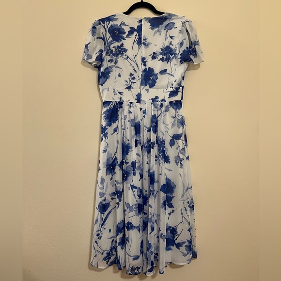 DKNY Floral Print Georgette Midi Dress - Picture 2 of 6